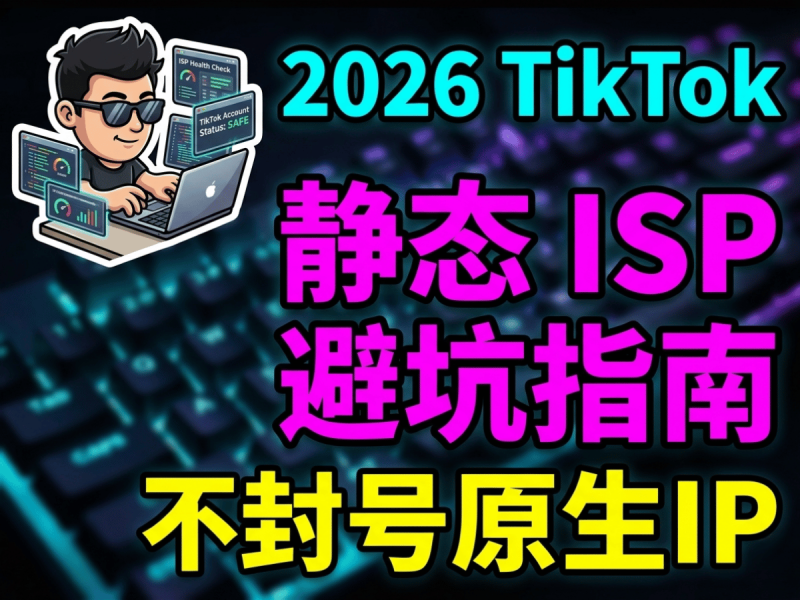 2026最新:静态住宅ISP深度避坑指南 | 如何选出不封号的TikTok原生IP?-Aron厚玉 出海增长