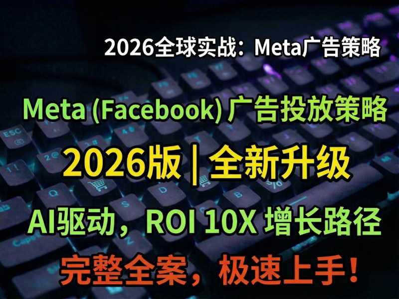 2026年的facebook 的广告投放策略（完整指南）-Aron厚玉 出海增长