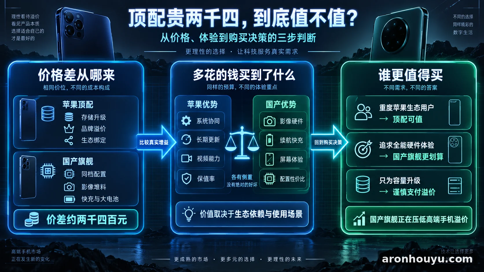 苹果顶配贵两千四到底值不值,国产旗舰正把高端手机溢价打下来