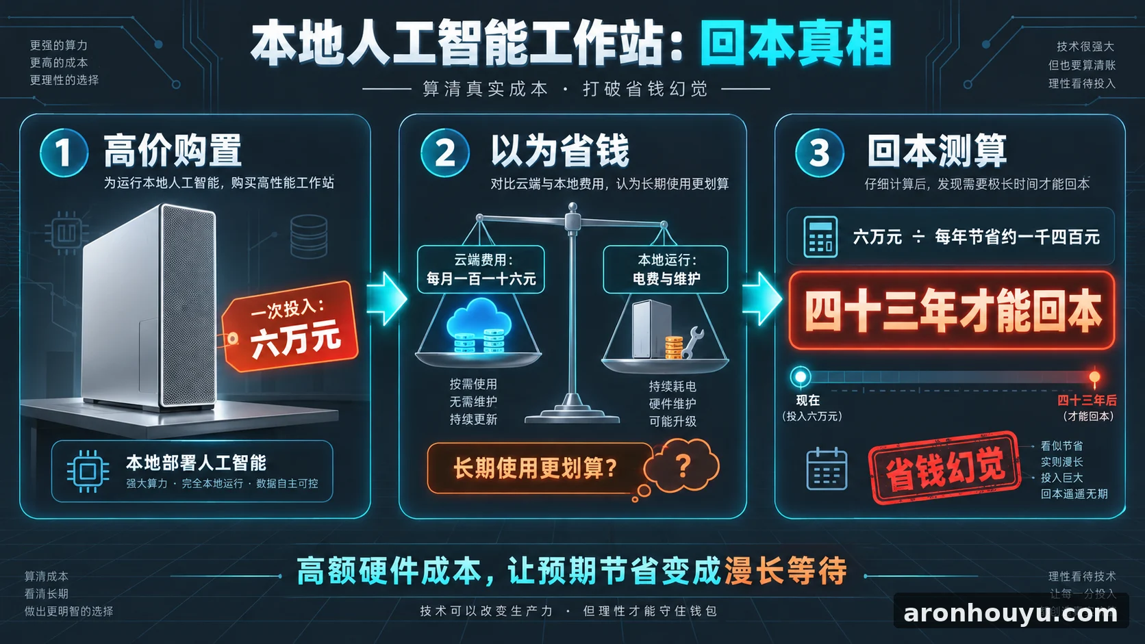 花大钱买苹果工作站跑本地人工智能以为能省钱，算完才发现四十三年才能回本